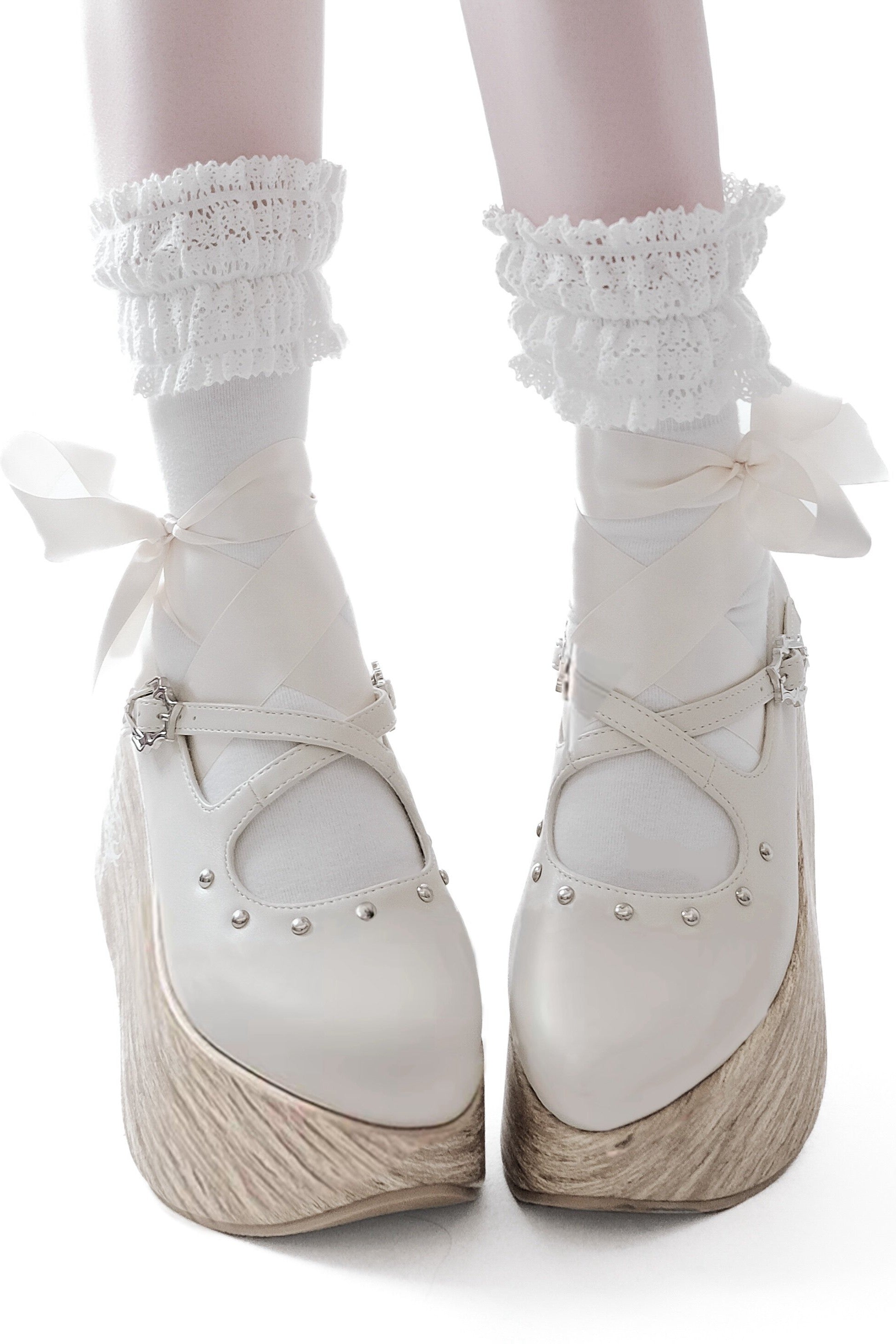 Puppet Lullaby Gothic Cross Rocking Horse Platform Shoes
