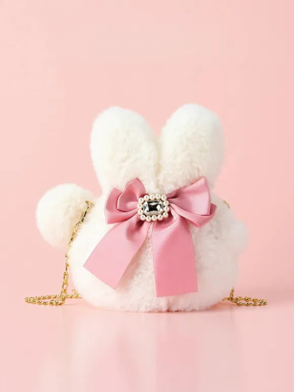 Fluffy Bunny Lolita Plush Lop-Ear Rabbit Doll/Charm