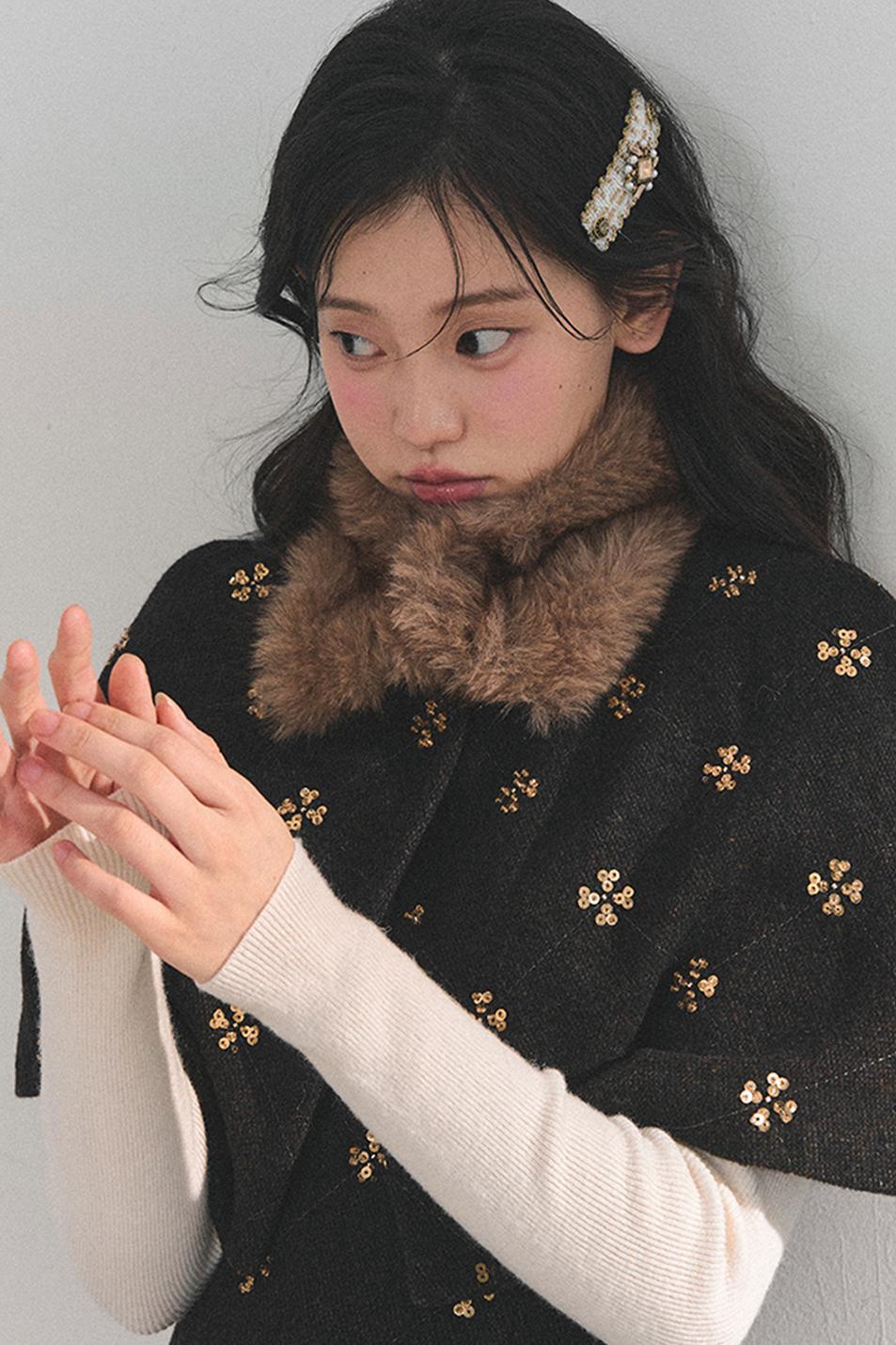 Elegant French Woolen Lace Bodycon Winter Mini Dress LE1164 - LolitaEraCloakSElegant French Woolen Lace Bodycon Winter Mini Dress LE1164