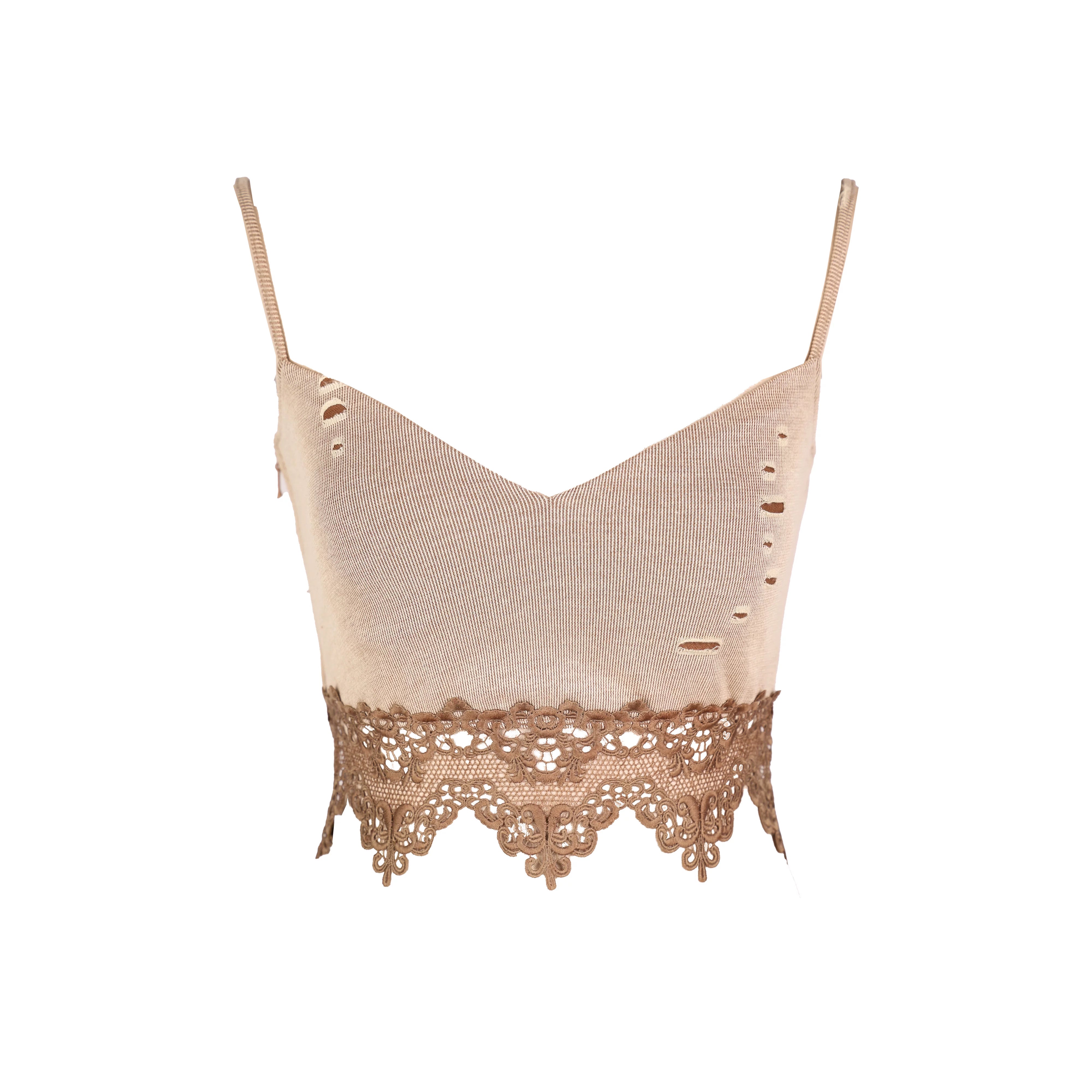 Ember Post-Apocalyptic Wasteland Style Shimmer Lace Cami Hood Shawl Sleeves 3-Piece Set