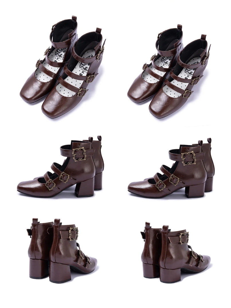 Prayer Poem Original Elegant Lolita Mary Jane High Heel Shoes