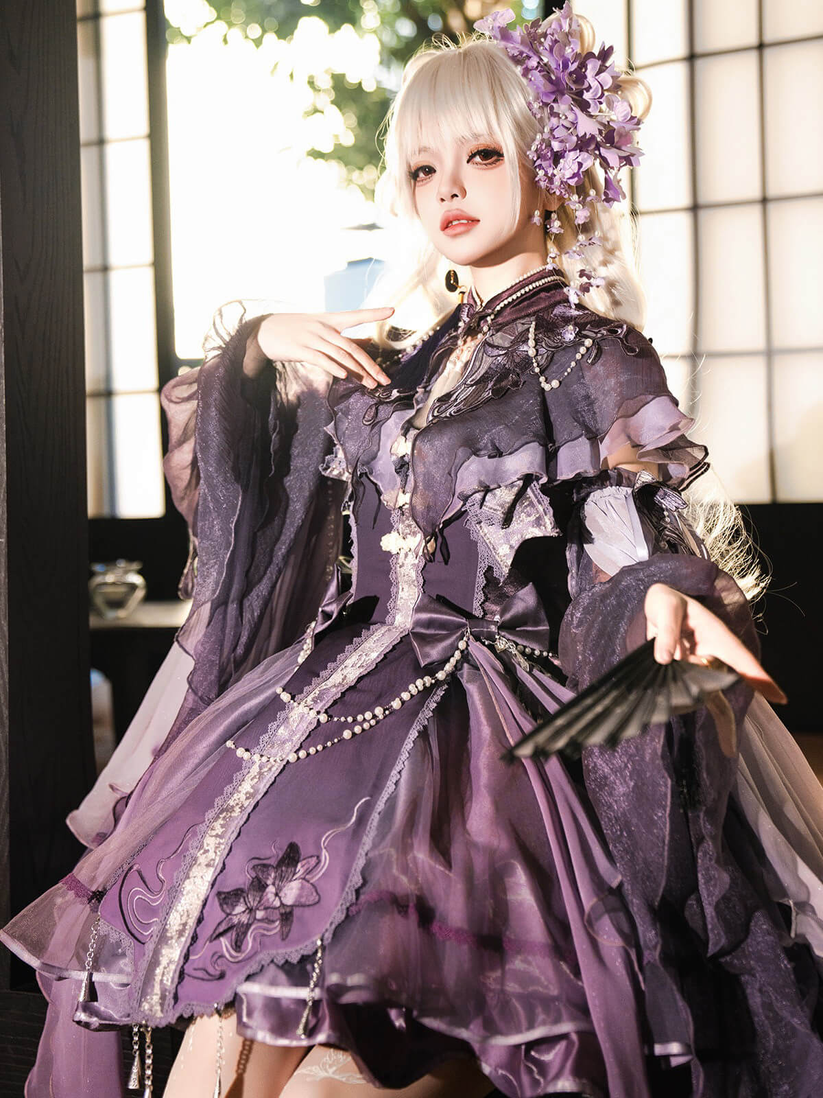Fairy Butterfly Elegant Purple Lolita Dress - LolitaEraSetSFairy Butterfly Elegant Purple Lolita Dress