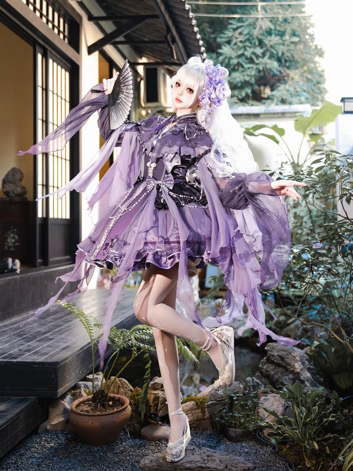 Fairy Butterfly Elegant Purple Lolita Dress - LolitaEraSetSFairy Butterfly Elegant Purple Lolita Dress
