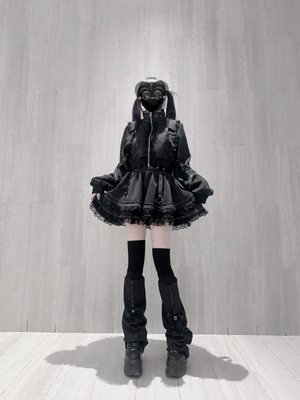 False Judgment Kawaii Japanese Tracksuit Set Dress - LolitaEraBlack SetSFalse Judgment Kawaii Japanese Tracksuit Set Dress