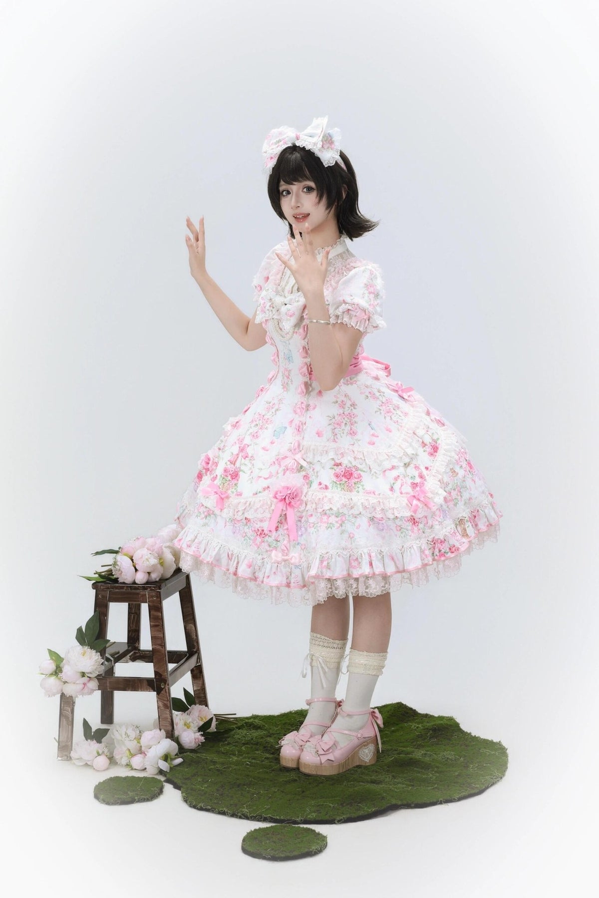 Flower Wall Eternal Vow Classic Sweet Lolita Dress - LolitaEra