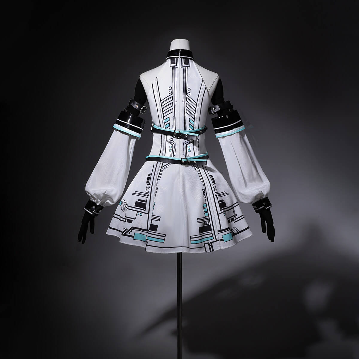 Future Mecha Girl Cyberpunk Bunny Ear Lolita Set - LolitaEraFull SetSFuture Mecha Girl Cyberpunk Bunny Ear Lolita Set