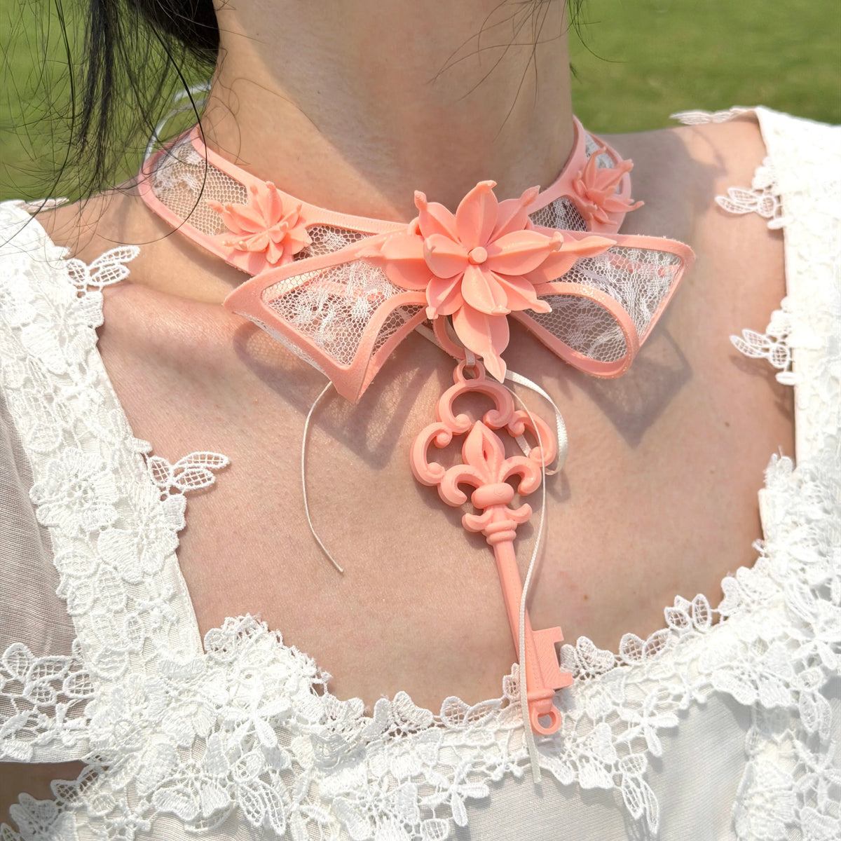 Extro Code Genuine design three dimensional necklace for keys, trend of season
