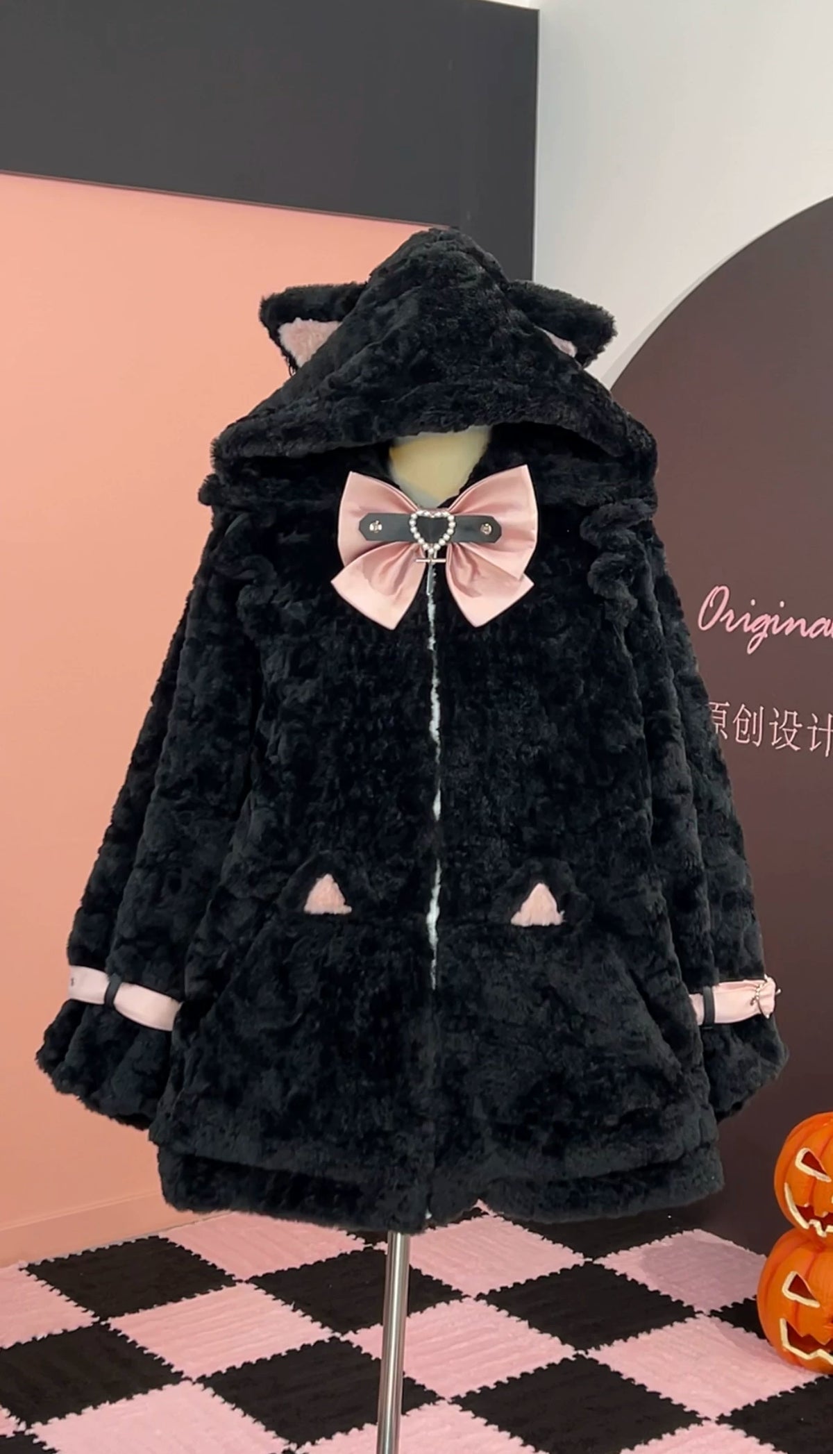 Genuine keep warm Japanese velvet jacket, Lolita style