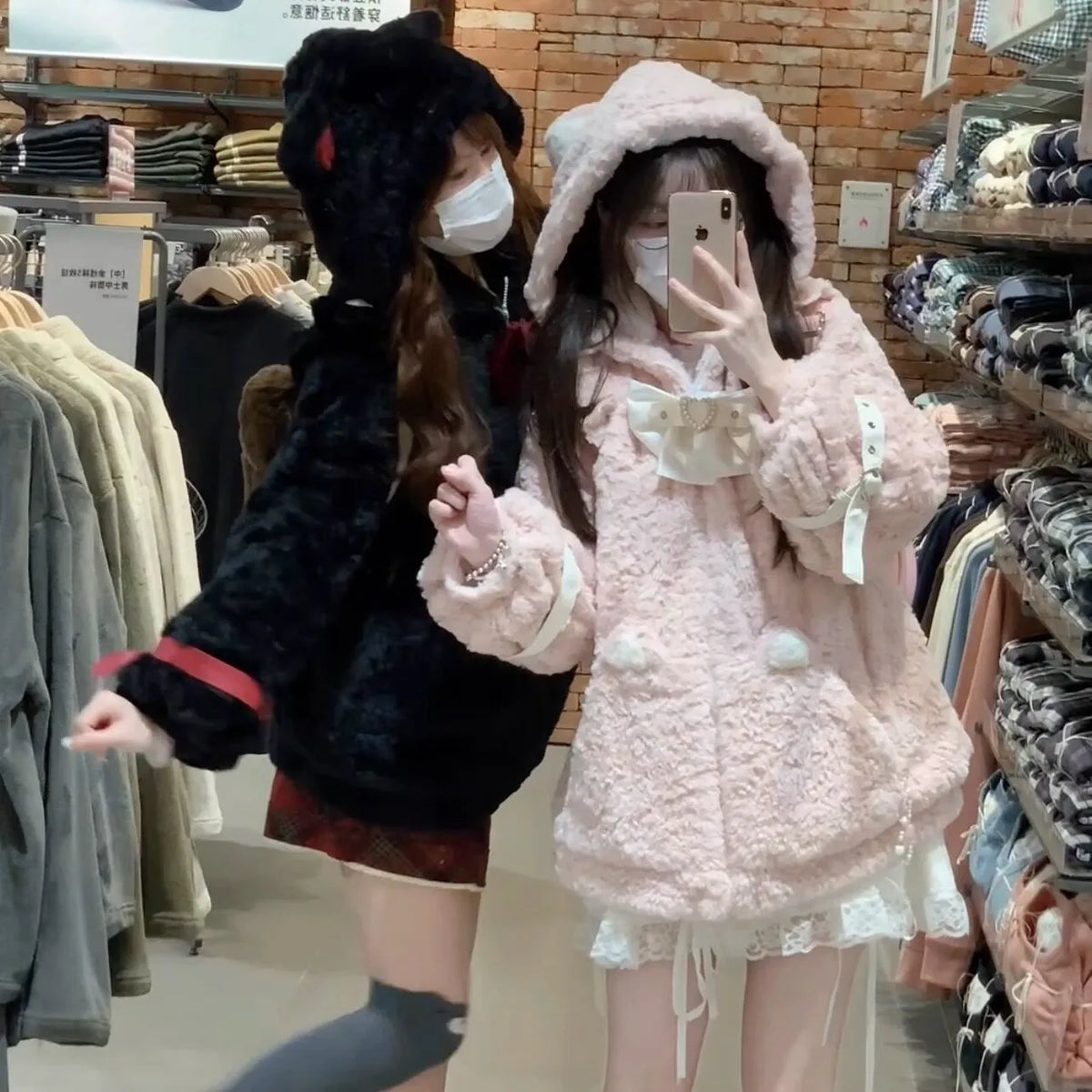 Genuine keep warm Japanese velvet jacket, Lolita style