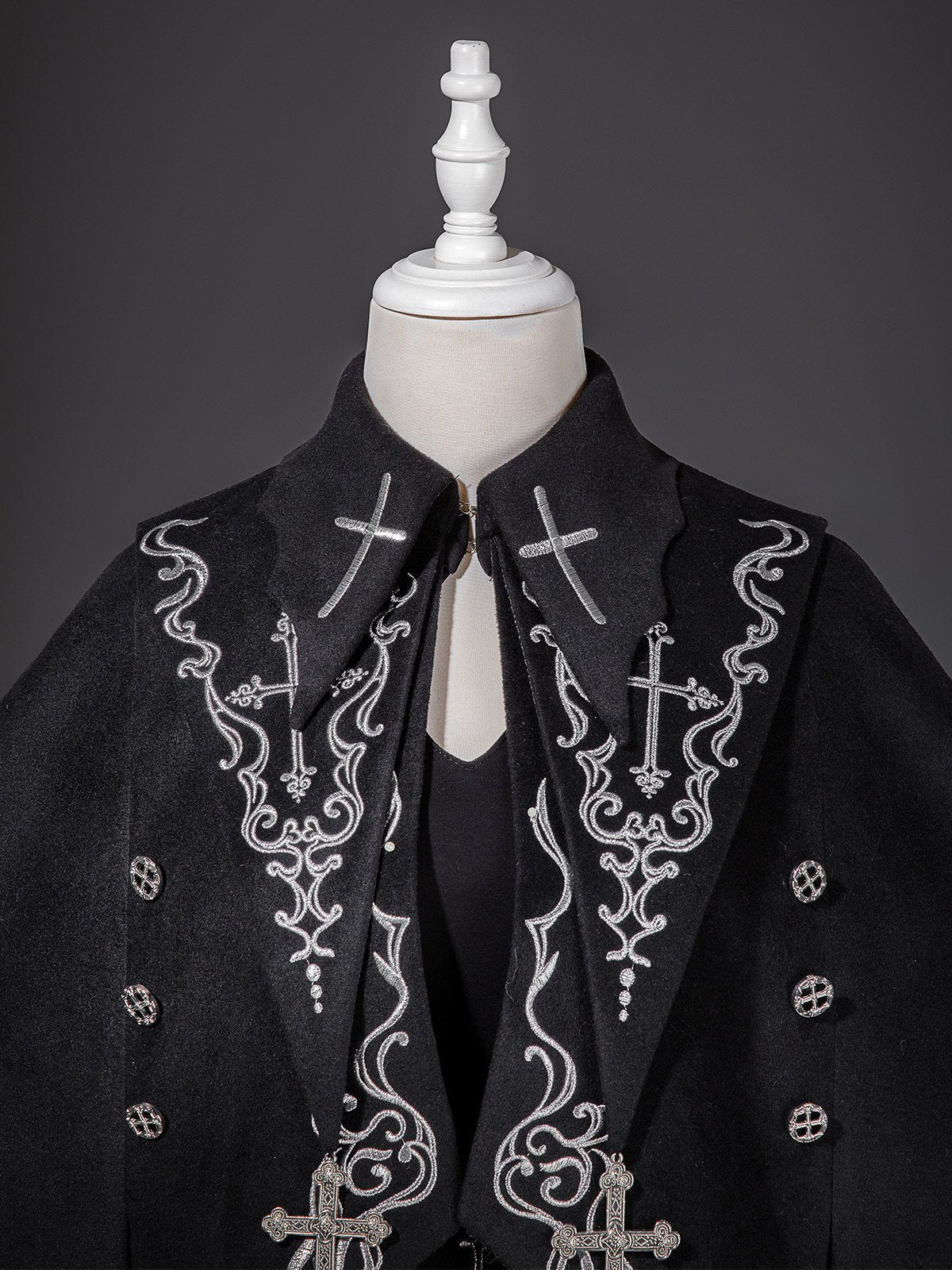 Gothic Bat Cape Shota Knight Prince Set - LolitaEraCape + Top + ShortsSBlackGothic Bat Cape Shota Knight Prince Set