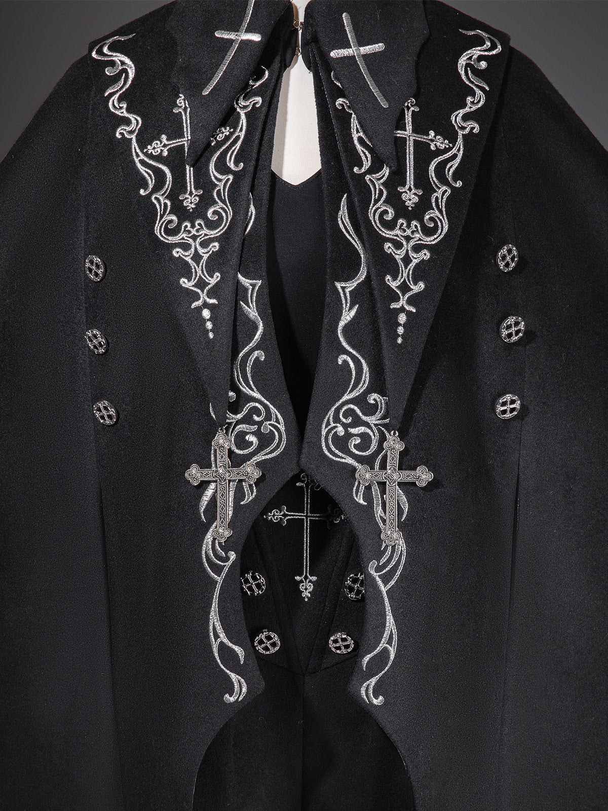 Gothic Bat Cape Shota Knight Prince Set - LolitaEraCape + Top + ShortsSBlackGothic Bat Cape Shota Knight Prince Set