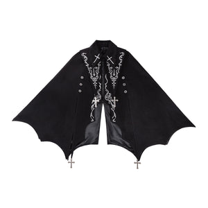 Gothic Bat Cape Shota Knight Prince Set - LolitaEraCapeSBlackGothic Bat Cape Shota Knight Prince Set