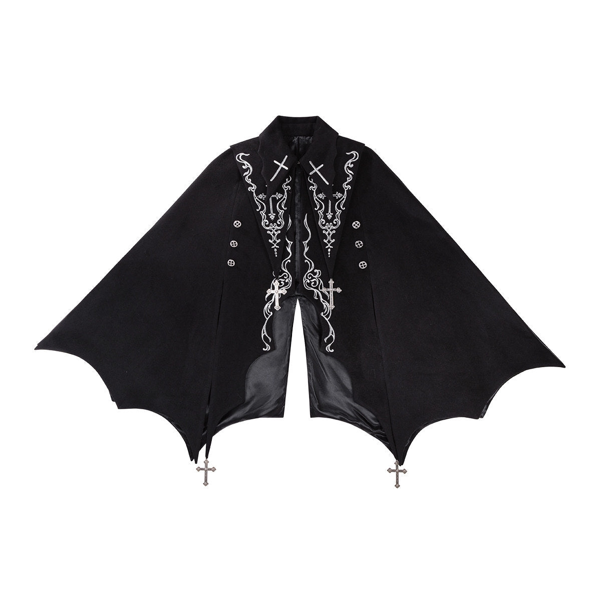 Gothic Bat Cape Shota Knight Prince Set - LolitaEraCapeSBlackGothic Bat Cape Shota Knight Prince Set