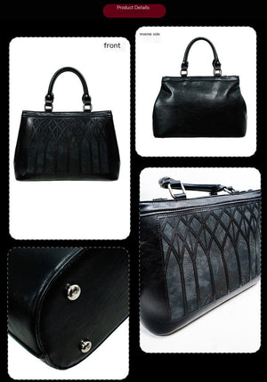 Gothic Dark Large Capacity Tote Laptop Bag 1218 - LolitaEraBlack SetGothic Dark Large Capacity Tote Laptop Bag 1218