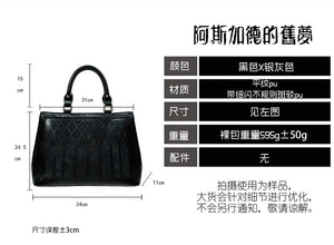 Gothic Dark Large Capacity Tote Laptop Bag 1218 - LolitaEraBlack SetGothic Dark Large Capacity Tote Laptop Bag 1218