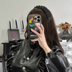 Gothic Dark Maid Bodysuit - LolitaEraBlackSGothic Dark Maid Bodysuit