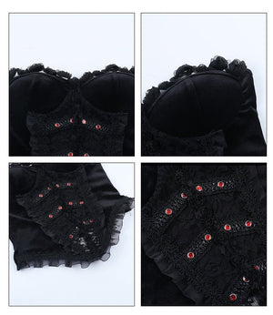 Gothic Elegant Boned Fishtail Formal Dress - LolitaEraTopXSGothic Elegant Boned Fishtail Formal Dress