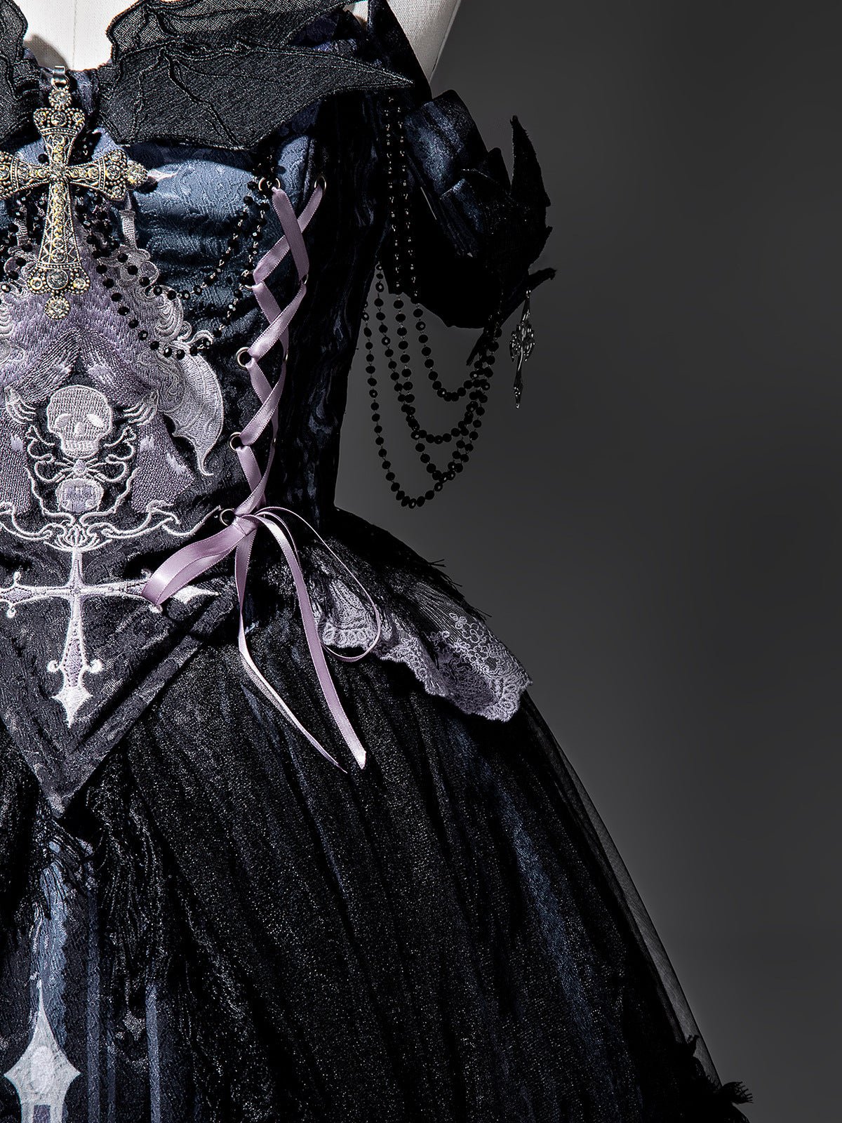 Gothic Ghost Classic Lolita Set LE1138 - LolitaEraSetSGothic Ghost Classic Lolita Set LE1138