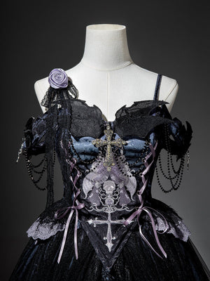 Gothic Ghost Classic Lolita Set LE1138 - LolitaEraSetSGothic Ghost Classic Lolita Set LE1138