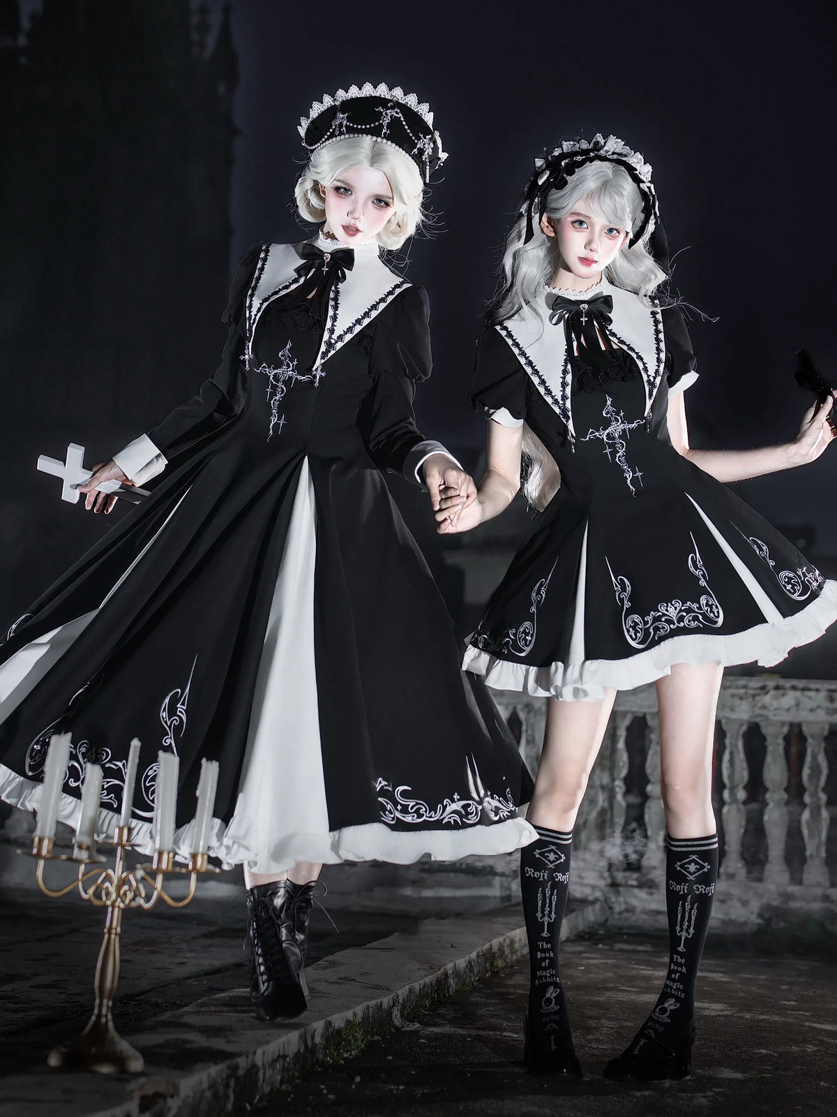Balance Payment【Twilight Judgment】Gothic Lolita Dream Magic Box Black Elegant TR Embroidery Dress