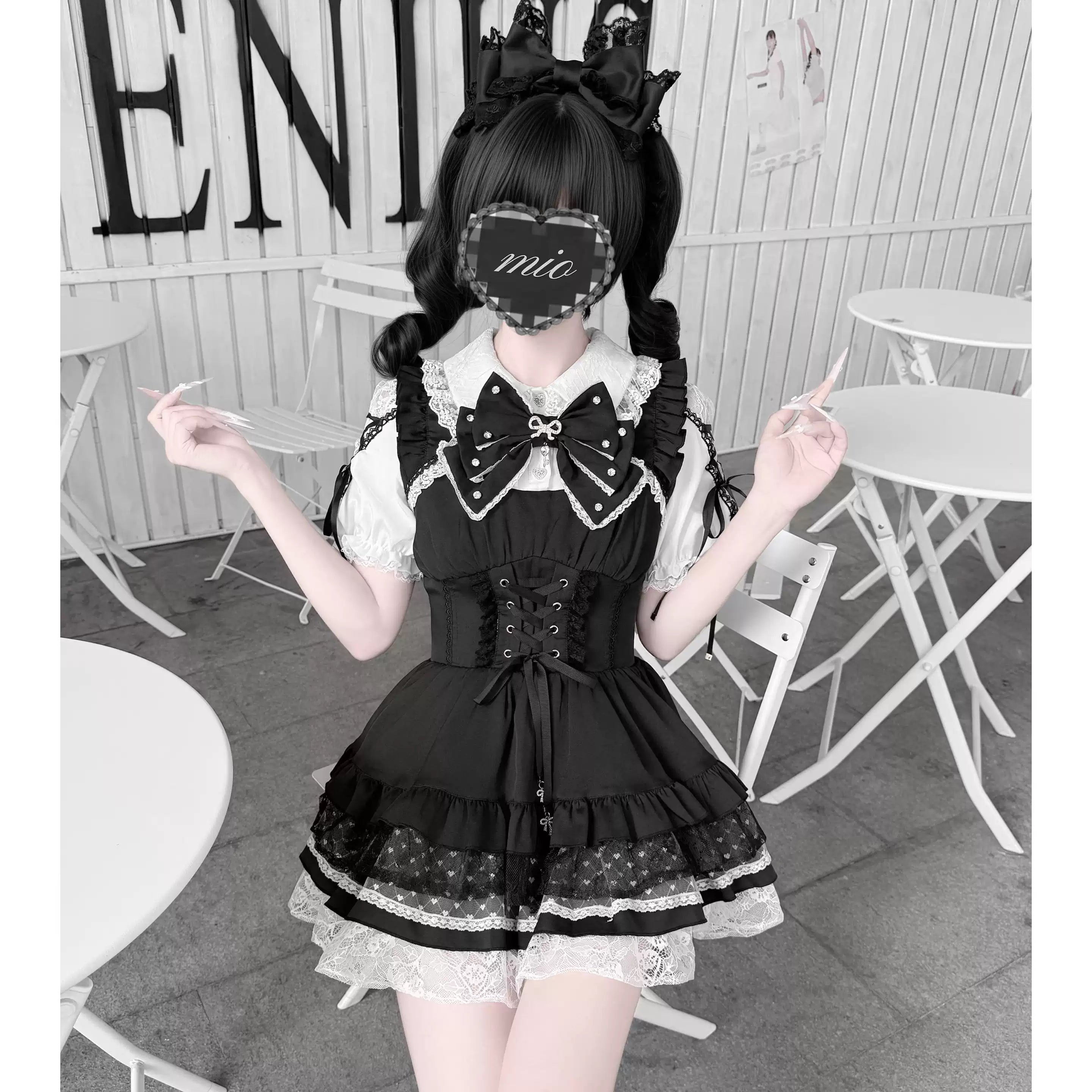【Heart Key Treasure Box】Japanese Style Jirai Kei Ryousangata Twin Set