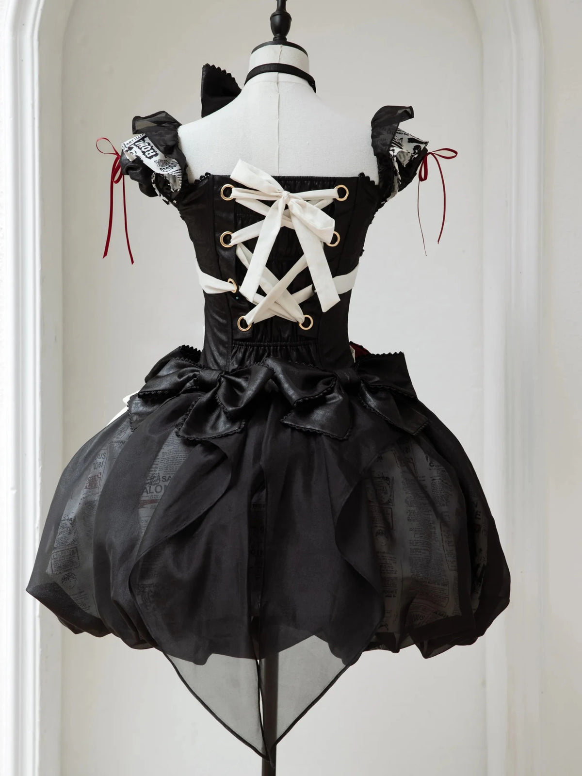 Heart Theatre Gothic Grotesque Lolita OP Dress - LolitaEra