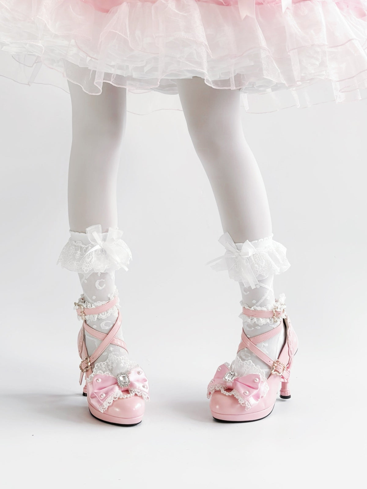 Heisei Yukihime Japanese Unique Heel Lolita Pumps - LolitaEra