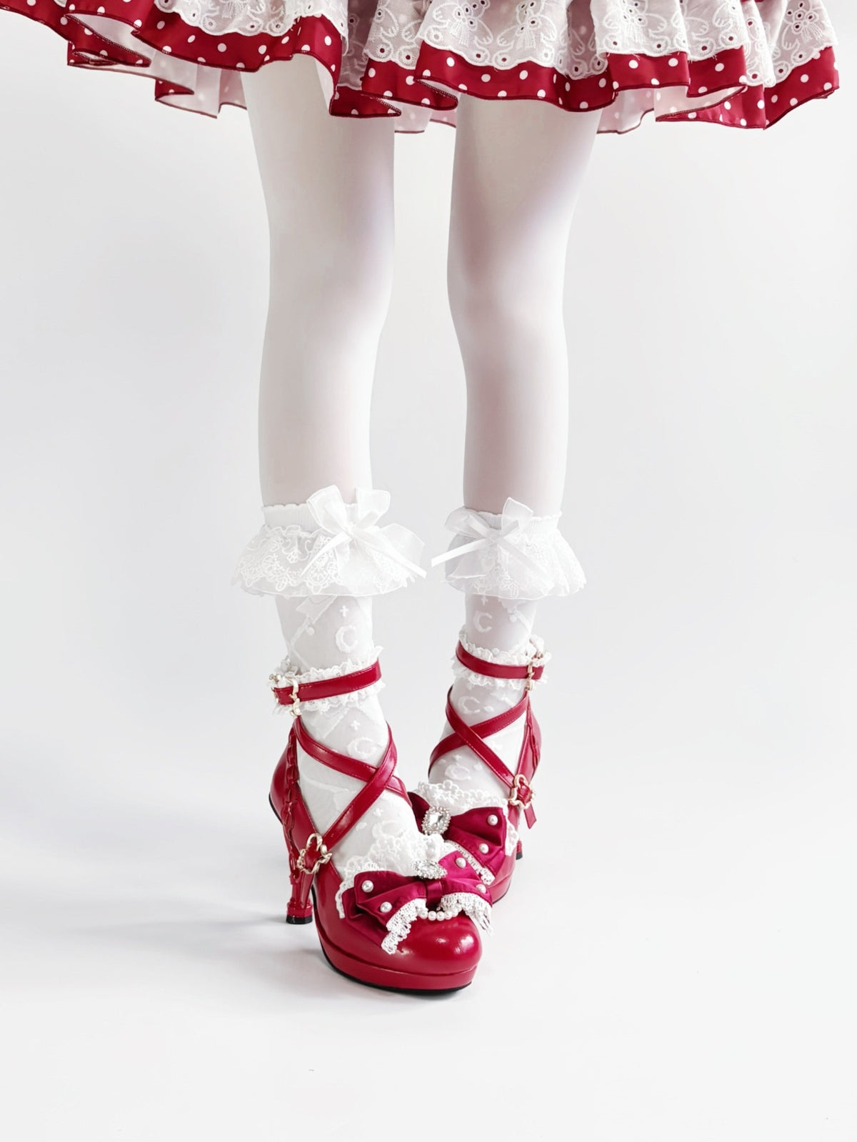 Heisei Yukihime Japanese Unique Heel Lolita Pumps - LolitaEra