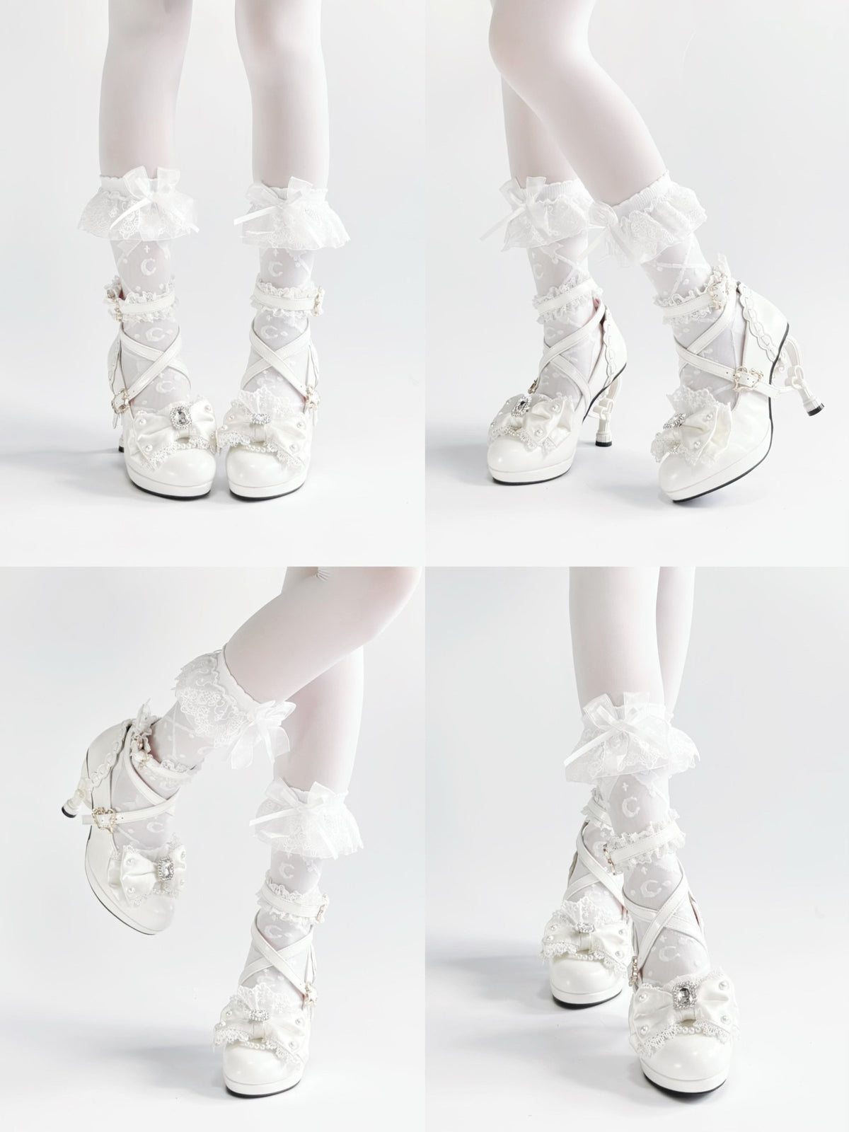 Heisei Yukihime Japanese Unique Heel Lolita Pumps - LolitaEra