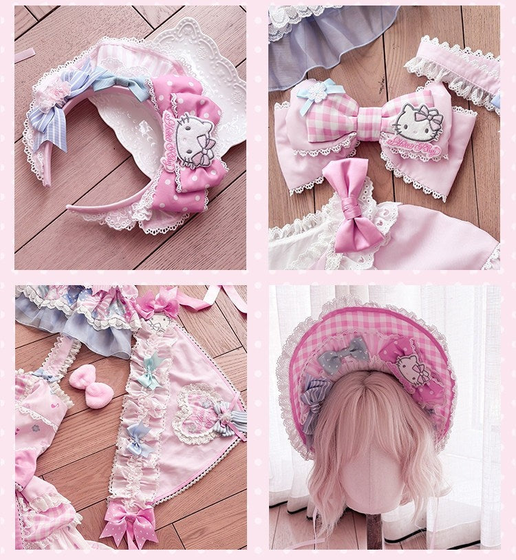 Hello Kitty Bow Theme Collaboration Series Lolita Accessories - LolitaEra