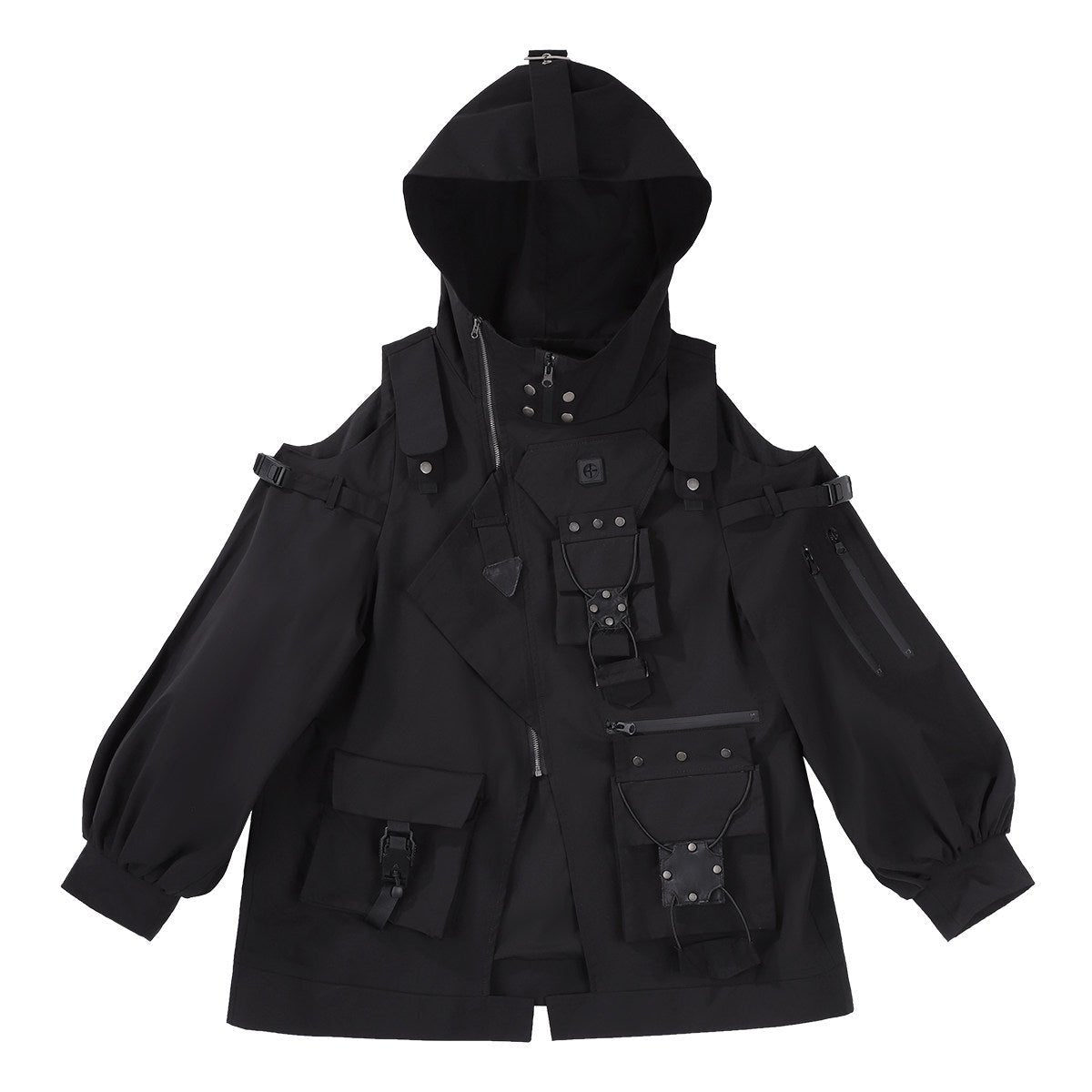 High - Frequency Link Dark Techwear Set 1329 - LolitaEraOuterwearSHigh - Frequency Link Dark Techwear Set 1329