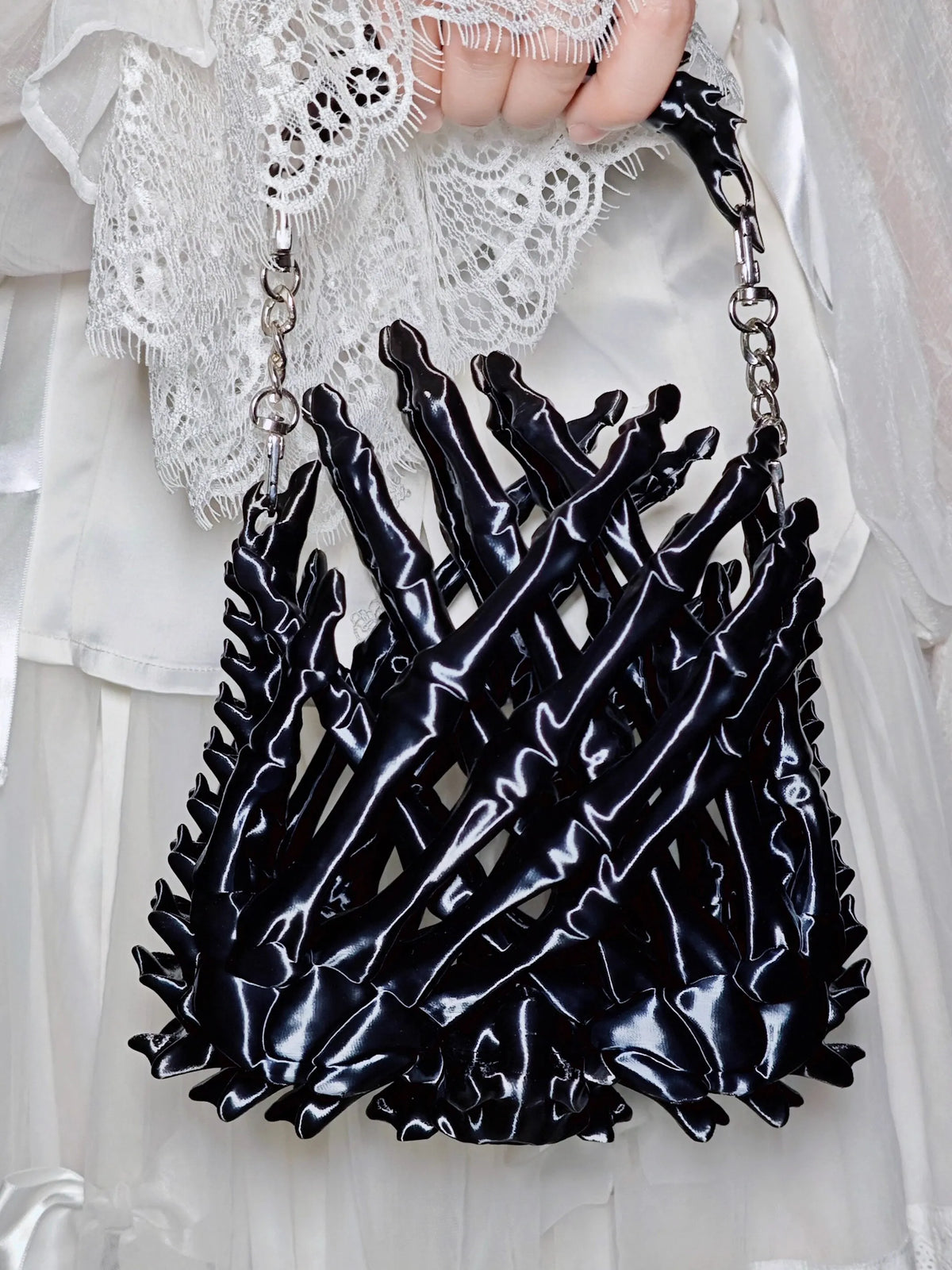 Sacred Relic Unprayed Bone Bag Glitch Reverie Original 3D Printed Handbag