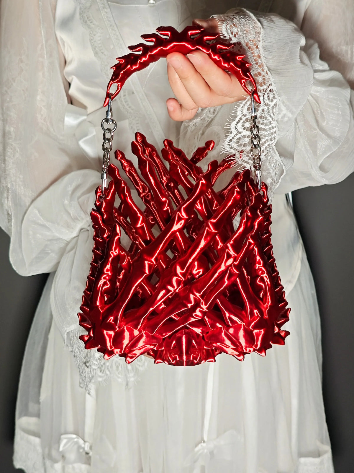 Sacred Relic Unprayed Bone Bag Glitch Reverie Original 3D Printed Handbag