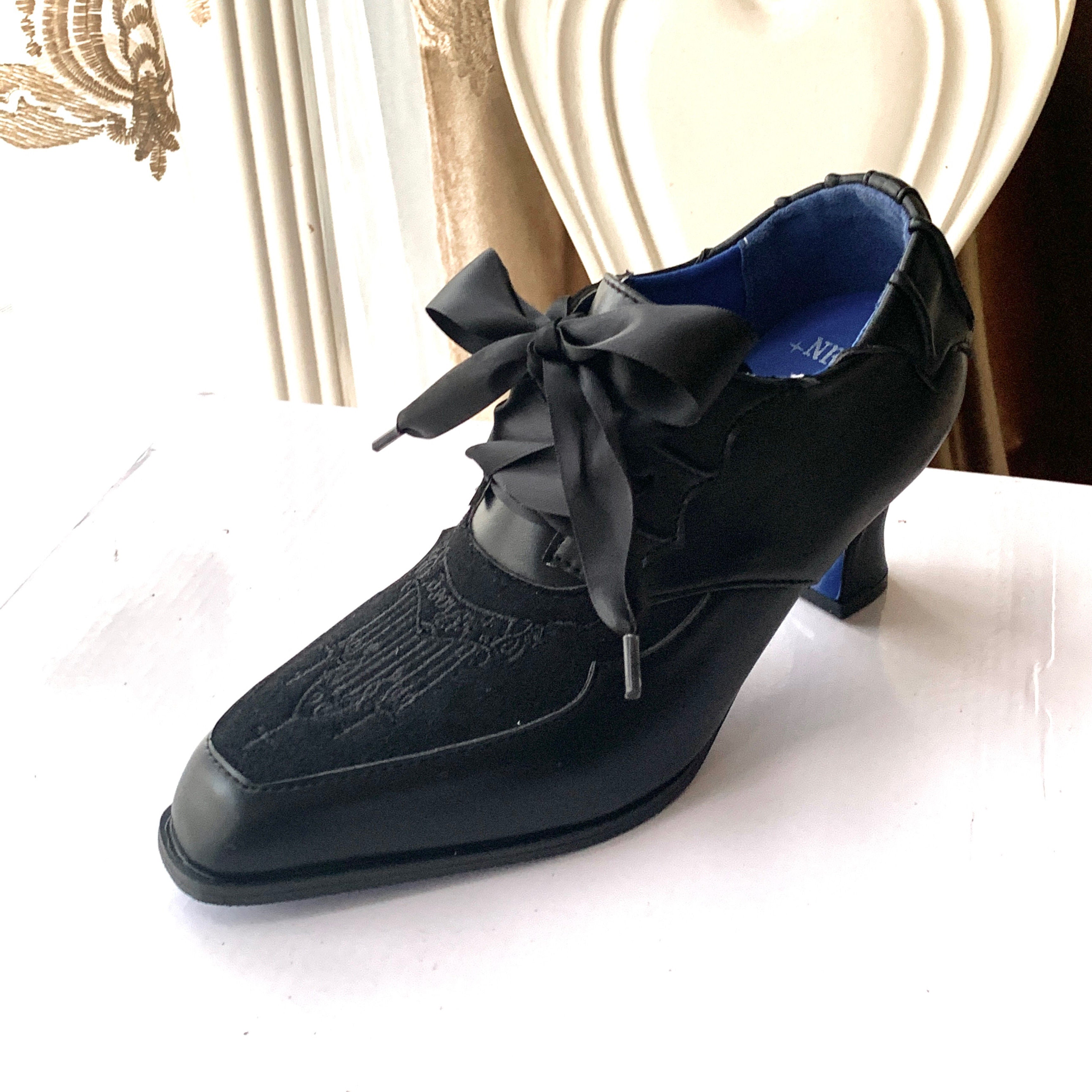 Full Payment Dark Night Pilgrimage Gothic Dark Vampire Retro British Prince Style High-Heeled Women's Shoes Original Design