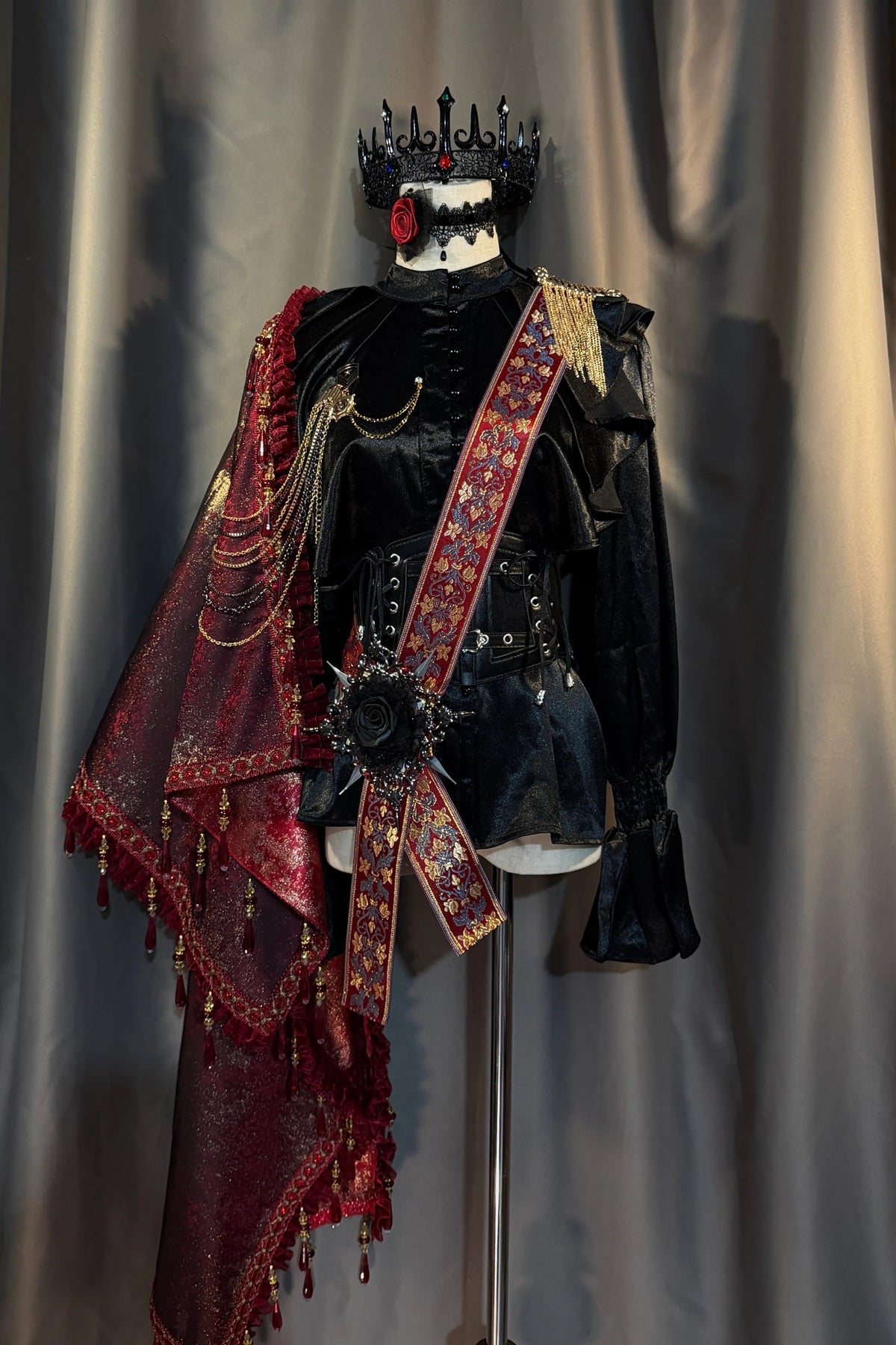 In-Stock Lolita Court-Style Prince Cape, Prince Sash, Vintage Gothic Stylish Royal Knight Prince Outfit