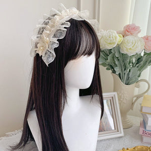 Ivory Tower Classic Dreamy Lolita White OP/JSK Dress - LolitaEraHairbandXSIvory Tower Classic Dreamy Lolita White OP/JSK Dress