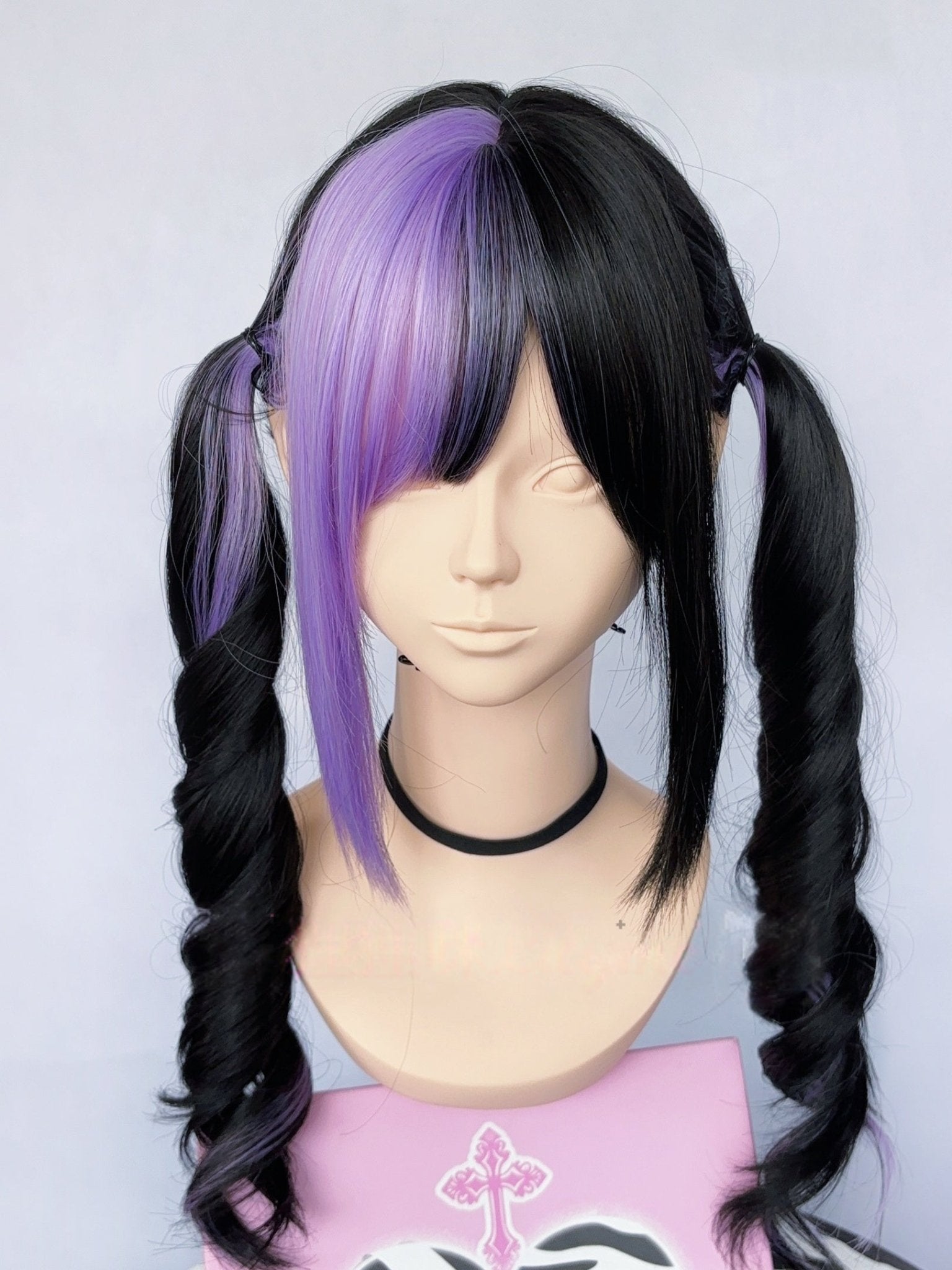 J-Fashion Highlight Wavy Twin Tail Wig - LolitaEra