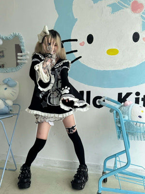 Japanese Anime Culture Sailor - collar Outwear - LolitaEraBlueMJapanese Anime Culture Sailor - collar Outwear