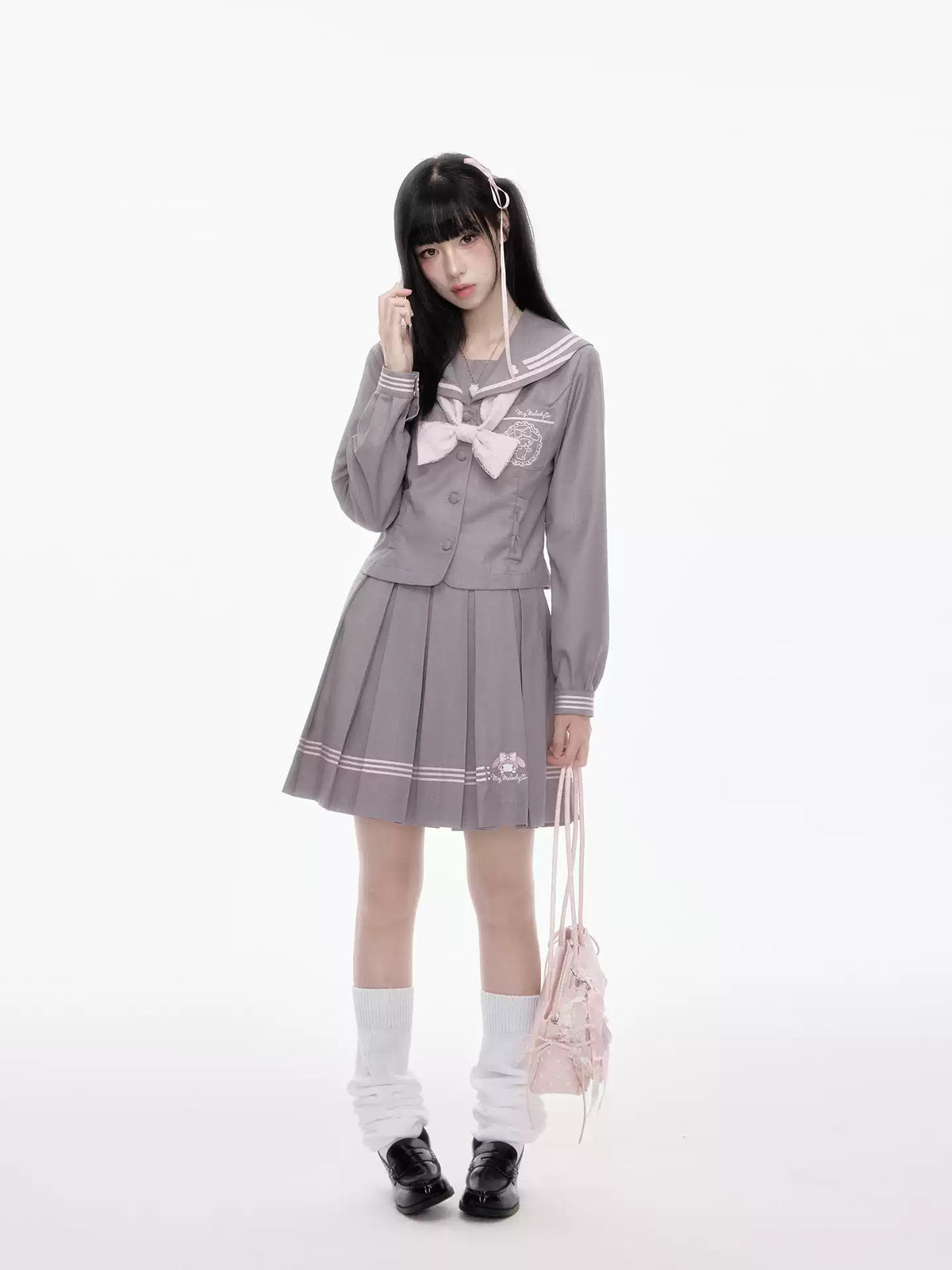 Japanese JK Uniform Sailor Suit Mid-Season Set Academy Style Slimming Waist