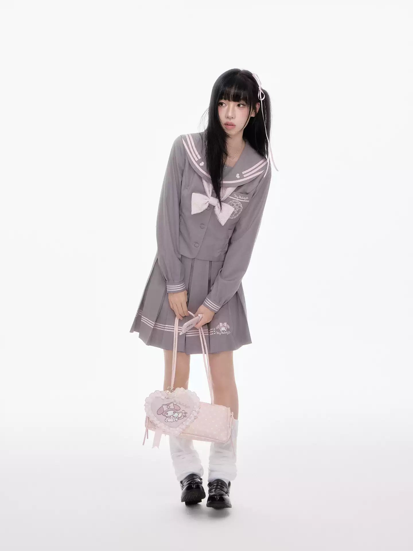 Japanese JK Uniform Sailor Suit Mid-Season Set Academy Style Slimming Waist