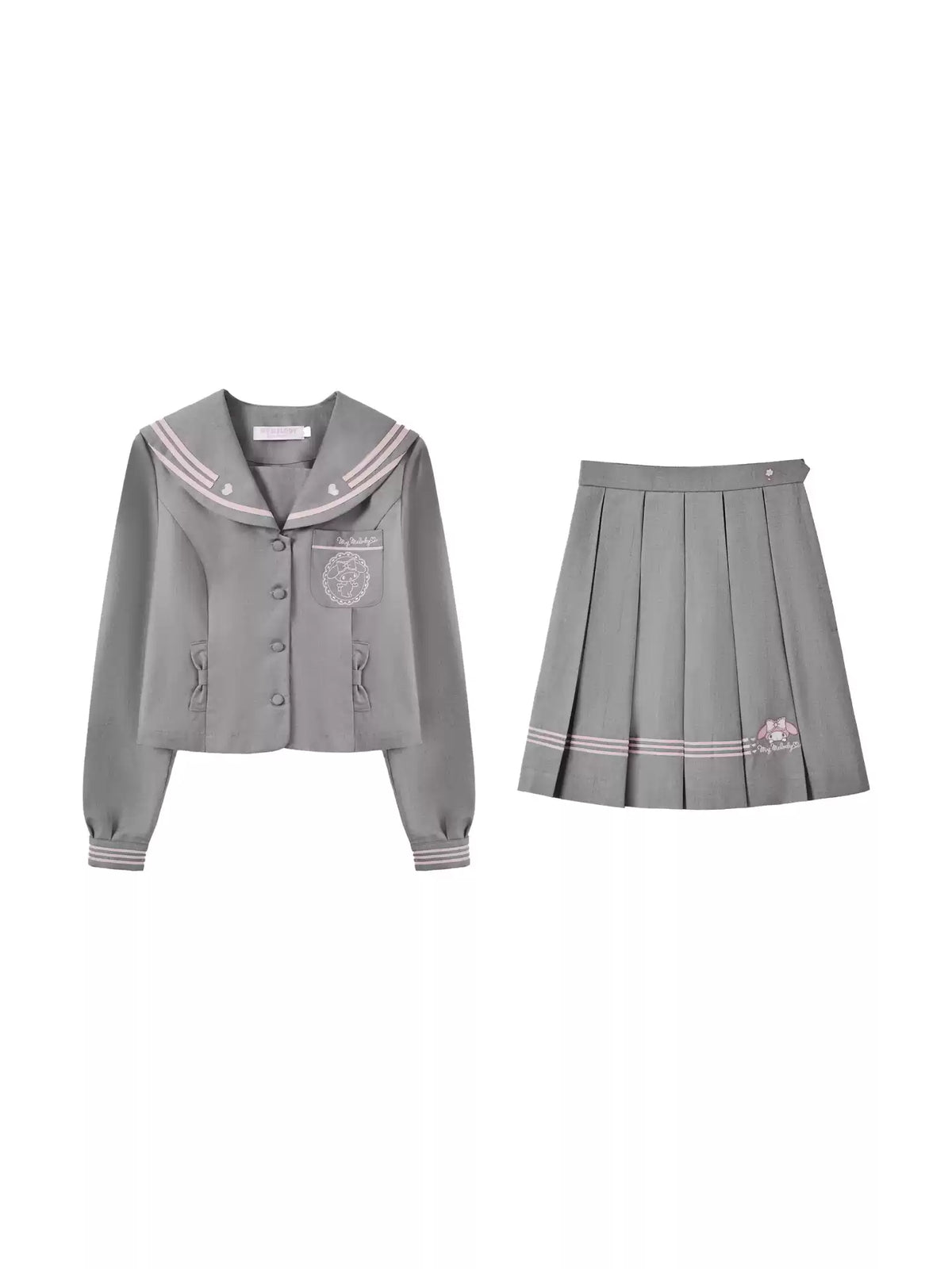 Japanese JK Uniform Sailor Suit Mid-Season Set Academy Style Slimming Waist