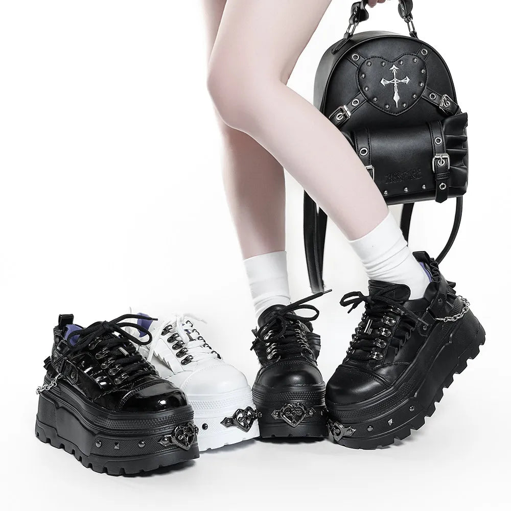Transfer Student Ridiculous Secret Original Hypoxic Outer Space Joint Sweet Cool Platform Shoes Japanese Subculture Shoes Platform Shoes