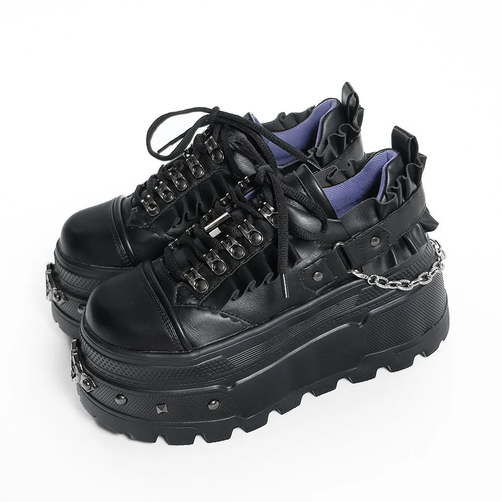 Transfer Student Ridiculous Secret Original Hypoxic Outer Space Joint Sweet Cool Platform Shoes Japanese Subculture Shoes Platform Shoes