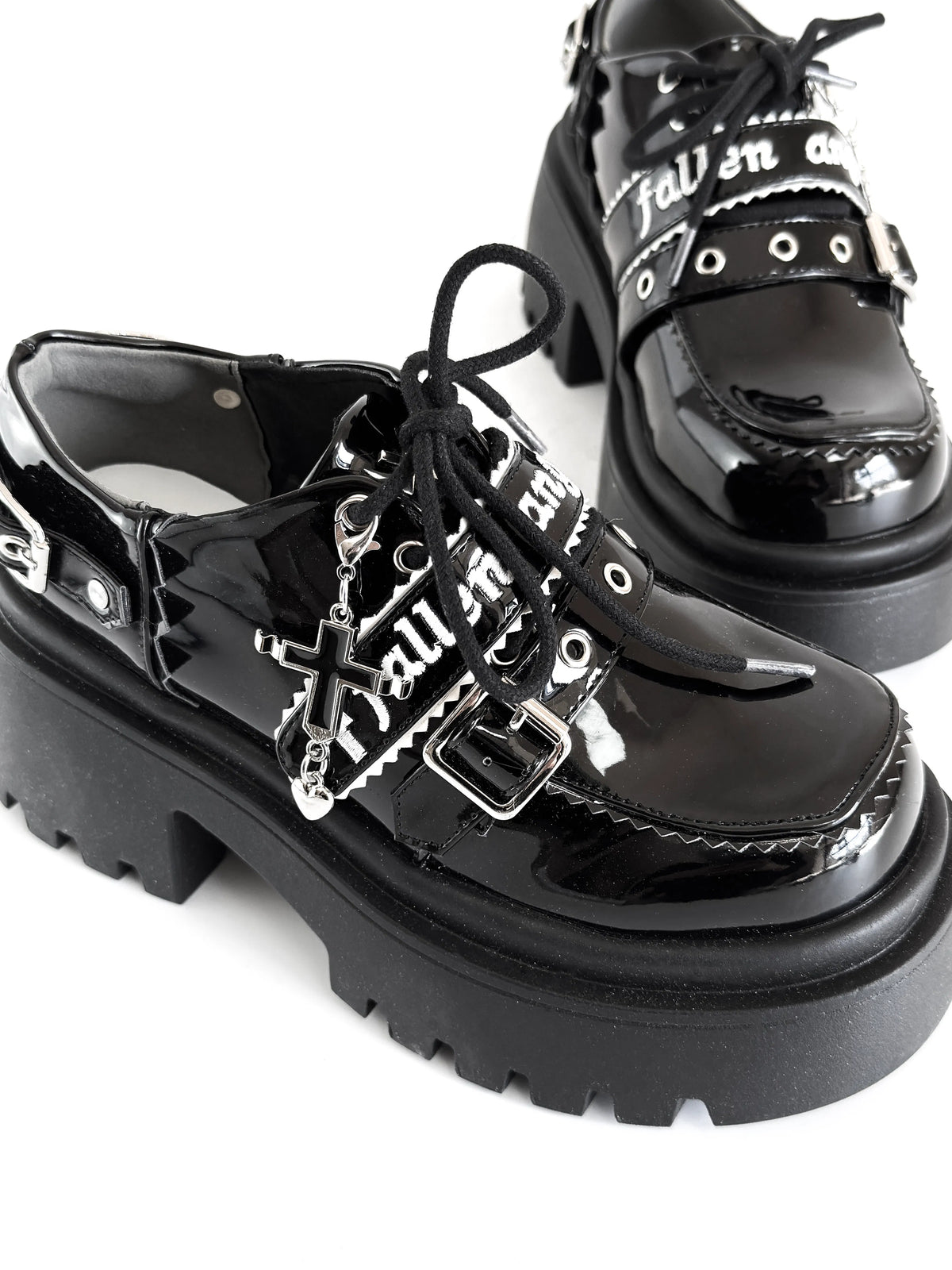 【Banquet Night Four Three】Mengyu Original In-Stock Jk Shoes Dark Sweet Cool Platform Shoes Men's Height-Increasing Lolita Single Shoes Women's