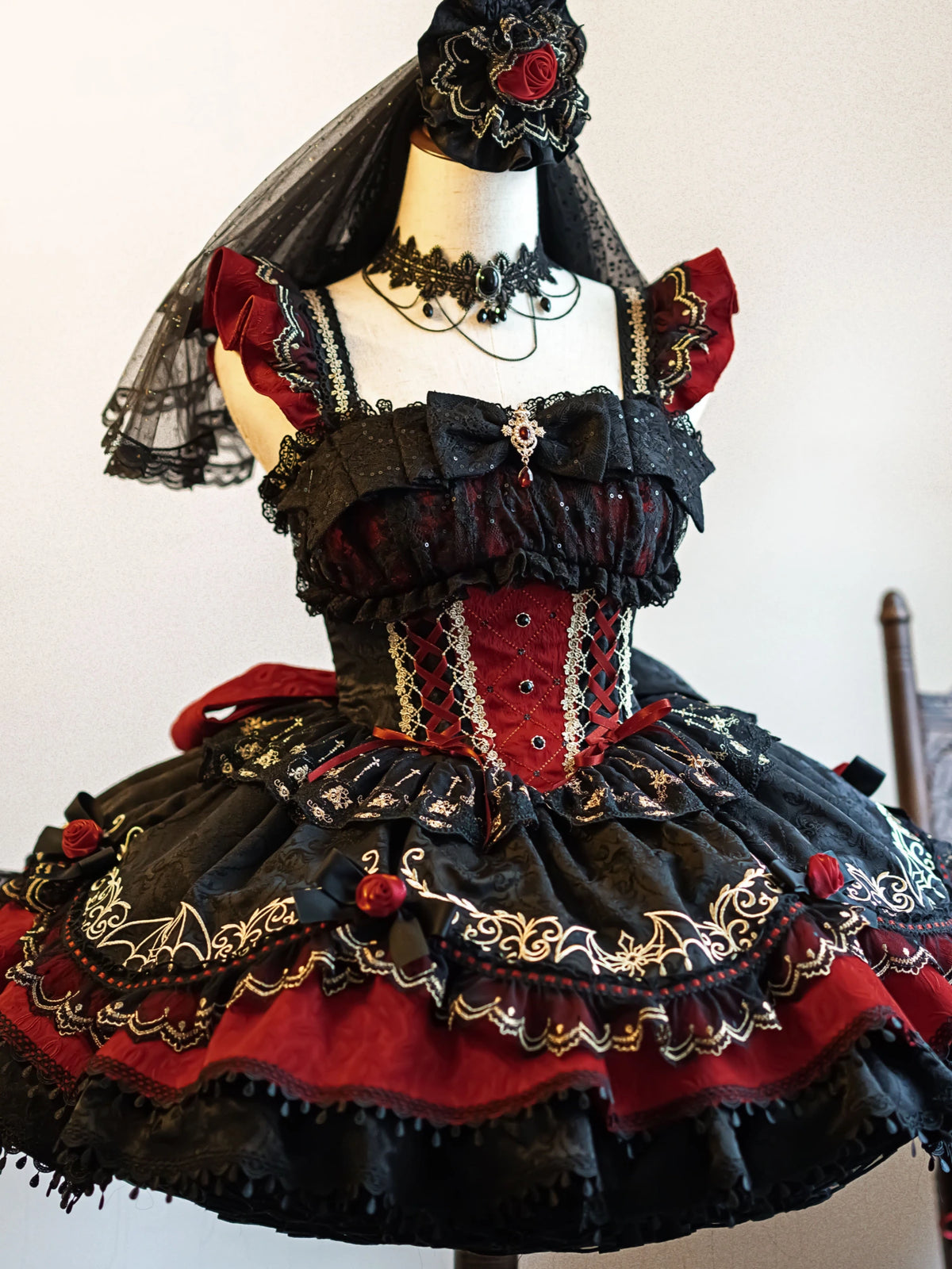 Blood Pact Gorgeous Gothic Style Lolita JSK Dress