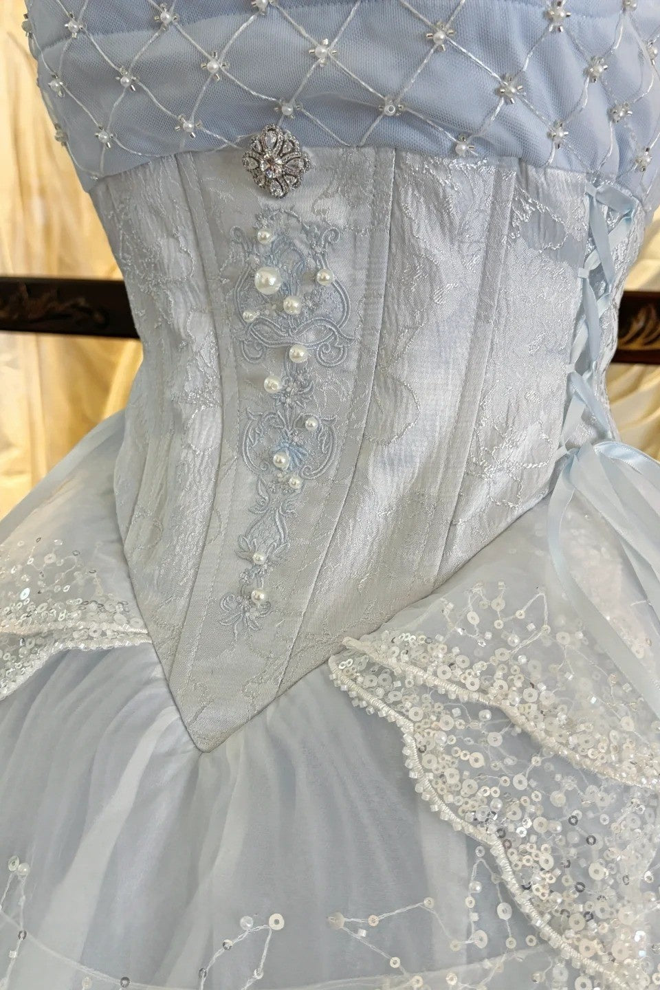 Ocean Series Sky Blue Fish Scale Lolita JSK Set
