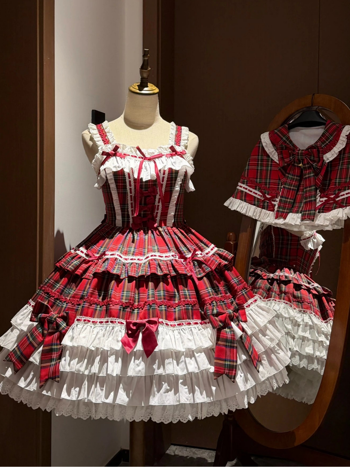 Labyrinth Doll Lolita Vintage Christmas Doll Style Cape & JSK Set