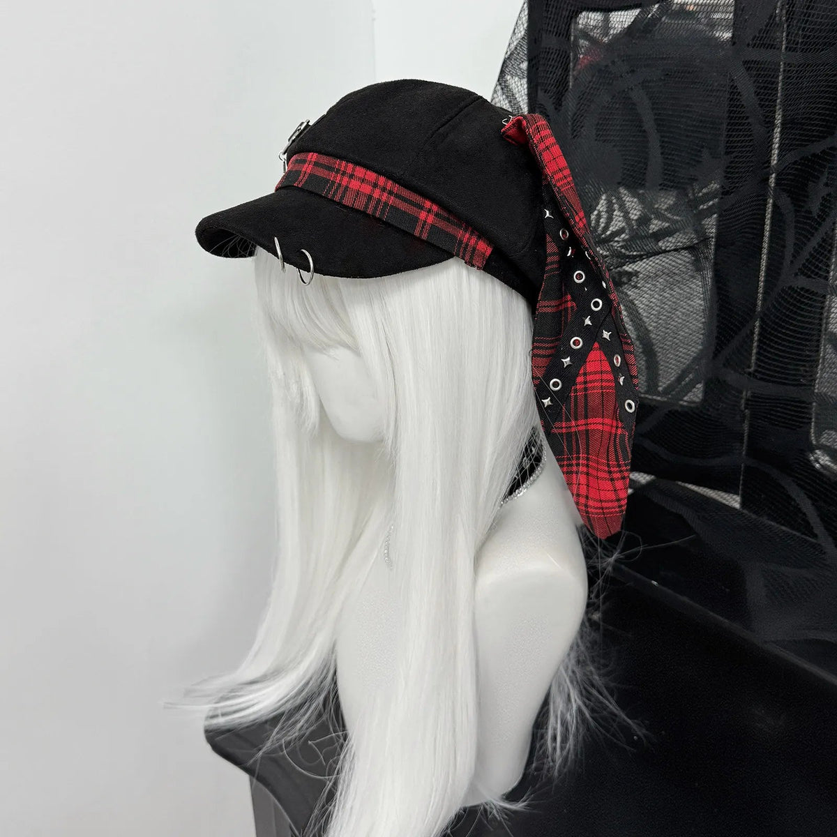 J‑Style Bunny Ear Punk Beret Alt‑Fashion Subculture Hat - LolitaEra
