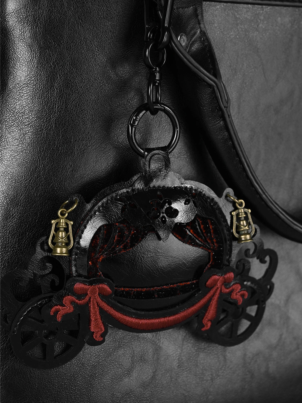 Pumpkin Carriage Bag Charm Dark Fairy Tale Lolita Gothic Vintage Bag Charm & Keychain