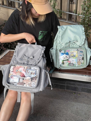 Kawaii Bunny Ear Large - Capacity Backpack Ita Bag 1287 - LolitaEraPinkKawaii Bunny Ear Large - Capacity Backpack Ita Bag 1287